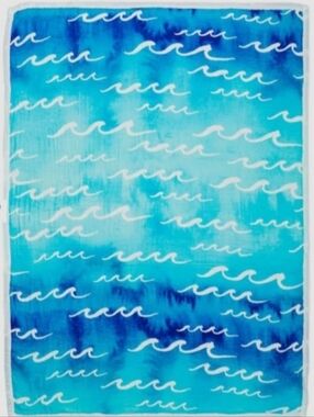 Coco Moon Crib Sheet - Nalu Wave Blue Print